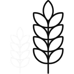 wheat double leaf accent